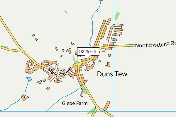 OX25 6JL map - OS VectorMap District (Ordnance Survey)