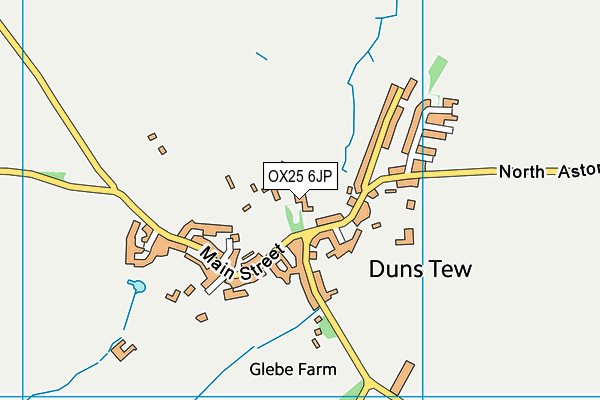 OX25 6JP map - OS VectorMap District (Ordnance Survey)