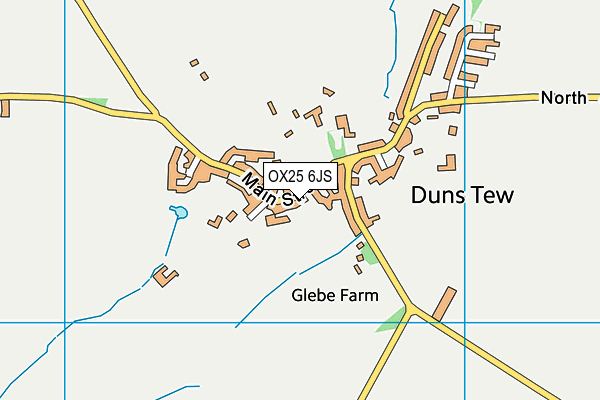 OX25 6JS map - OS VectorMap District (Ordnance Survey)