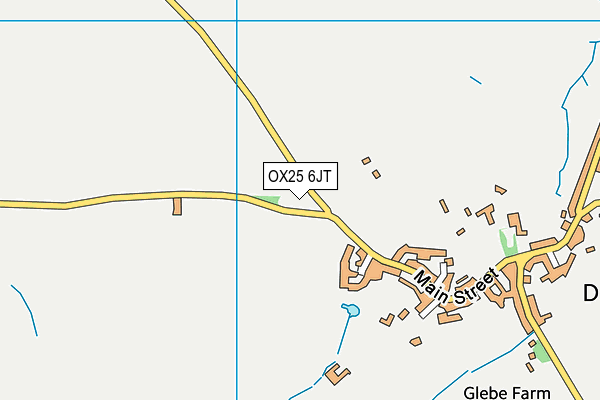 OX25 6JT map - OS VectorMap District (Ordnance Survey)