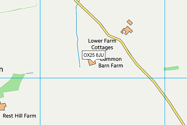 OX25 6JU map - OS VectorMap District (Ordnance Survey)