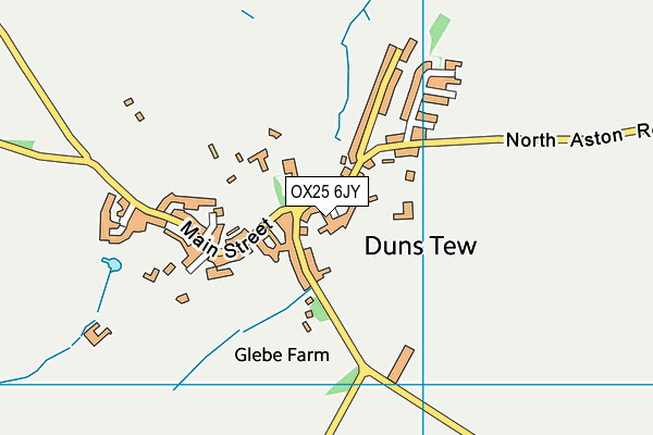 OX25 6JY map - OS VectorMap District (Ordnance Survey)