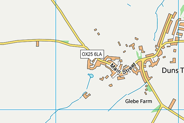 OX25 6LA map - OS VectorMap District (Ordnance Survey)