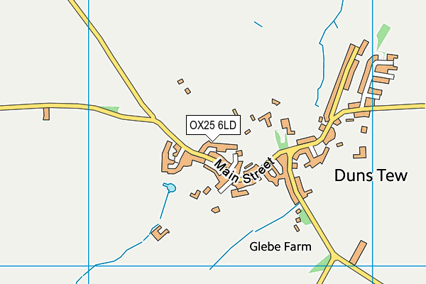 OX25 6LD map - OS VectorMap District (Ordnance Survey)
