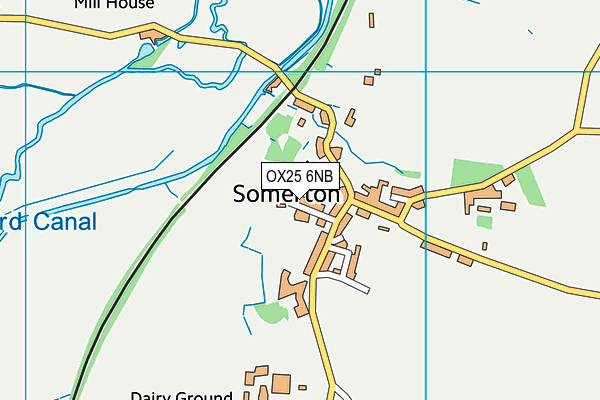 OX25 6NB map - OS VectorMap District (Ordnance Survey)