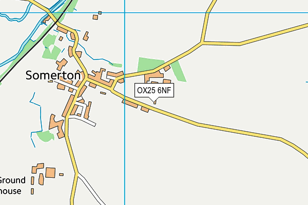 OX25 6NF map - OS VectorMap District (Ordnance Survey)