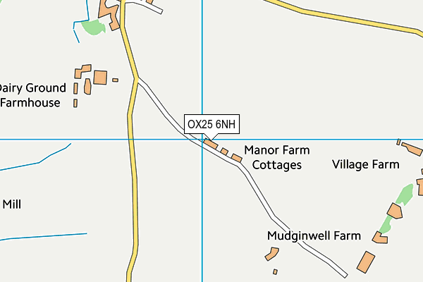 OX25 6NH map - OS VectorMap District (Ordnance Survey)