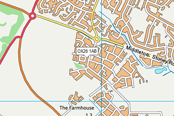 OX26 1AB map - OS VectorMap District (Ordnance Survey)