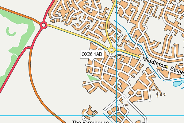 OX26 1AD map - OS VectorMap District (Ordnance Survey)