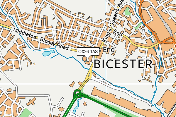 OX26 1AS map - OS VectorMap District (Ordnance Survey)