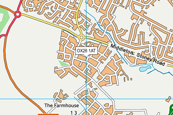 OX26 1AT map - OS VectorMap District (Ordnance Survey)