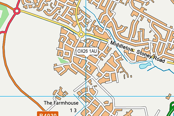 OX26 1AU map - OS VectorMap District (Ordnance Survey)