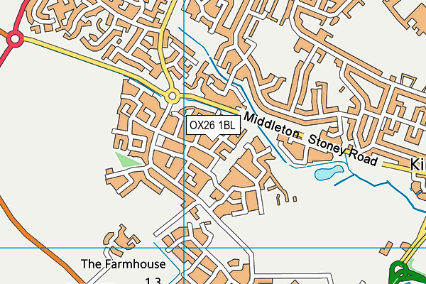 OX26 1BL map - OS VectorMap District (Ordnance Survey)