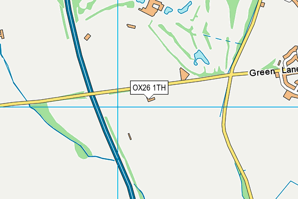Bicester Sports Association map (OX26 1TH) - OS VectorMap District (Ordnance Survey)