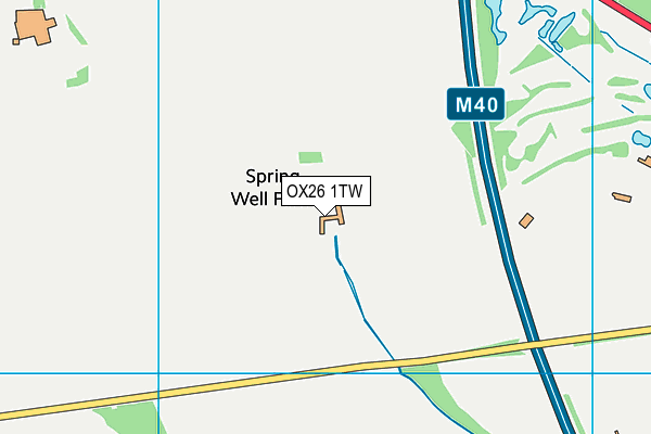 OX26 1TW map - OS VectorMap District (Ordnance Survey)