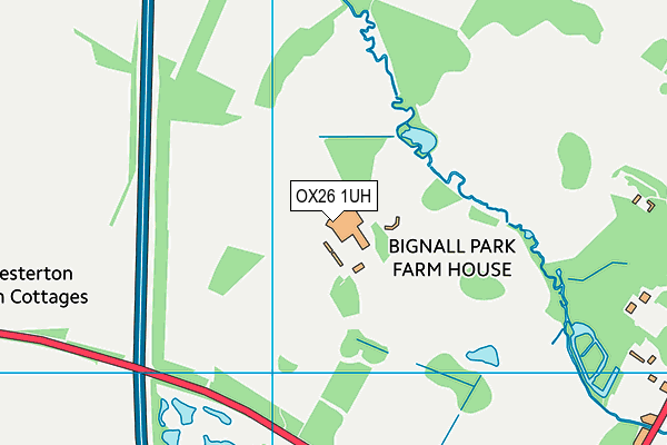 OX26 1UH map - OS VectorMap District (Ordnance Survey)