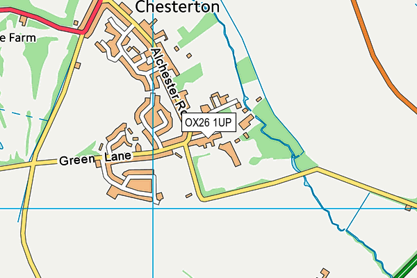 OX26 1UP map - OS VectorMap District (Ordnance Survey)