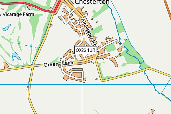 OX26 1UR map - OS VectorMap District (Ordnance Survey)