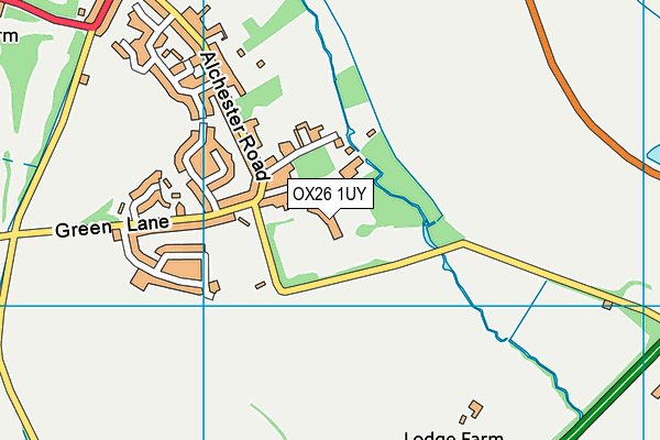 OX26 1UY map - OS VectorMap District (Ordnance Survey)