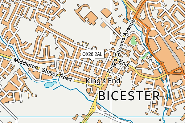 OX26 2AL map - OS VectorMap District (Ordnance Survey)