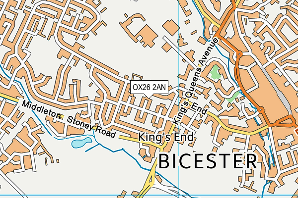 OX26 2AN map - OS VectorMap District (Ordnance Survey)