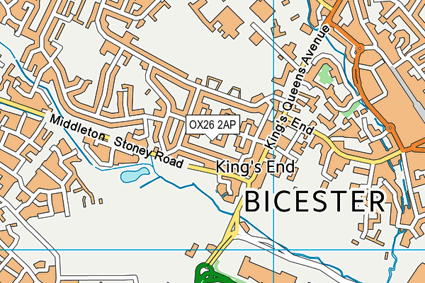 OX26 2AP map - OS VectorMap District (Ordnance Survey)