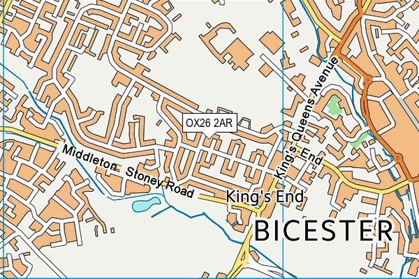 OX26 2AR map - OS VectorMap District (Ordnance Survey)