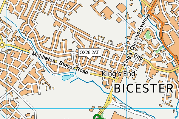 OX26 2AT map - OS VectorMap District (Ordnance Survey)