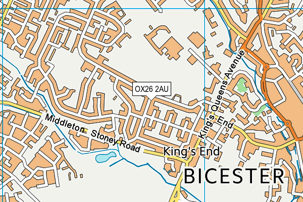 OX26 2AU map - OS VectorMap District (Ordnance Survey)