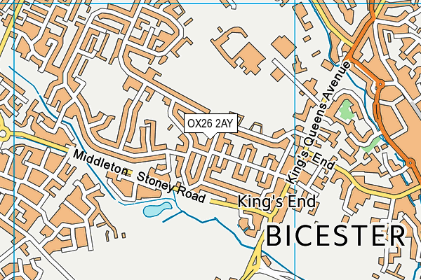 OX26 2AY map - OS VectorMap District (Ordnance Survey)