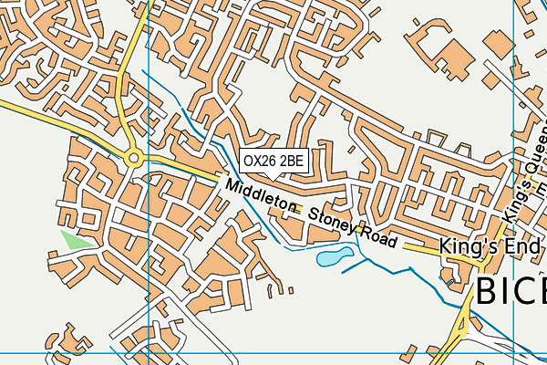 OX26 2BE map - OS VectorMap District (Ordnance Survey)