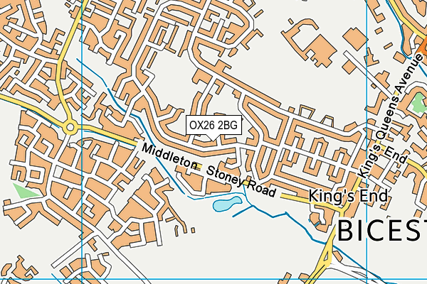 OX26 2BG map - OS VectorMap District (Ordnance Survey)