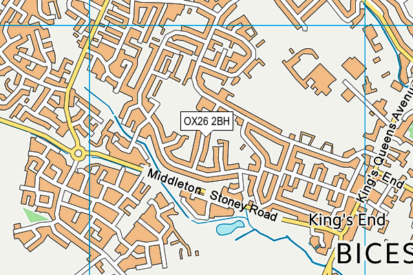 OX26 2BH map - OS VectorMap District (Ordnance Survey)