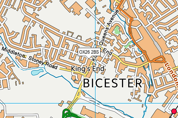 OX26 2BS map - OS VectorMap District (Ordnance Survey)