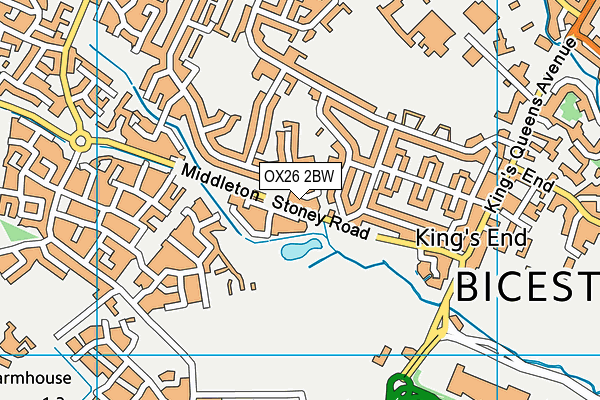 OX26 2BW map - OS VectorMap District (Ordnance Survey)