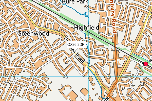 OX26 2DP map - OS VectorMap District (Ordnance Survey)