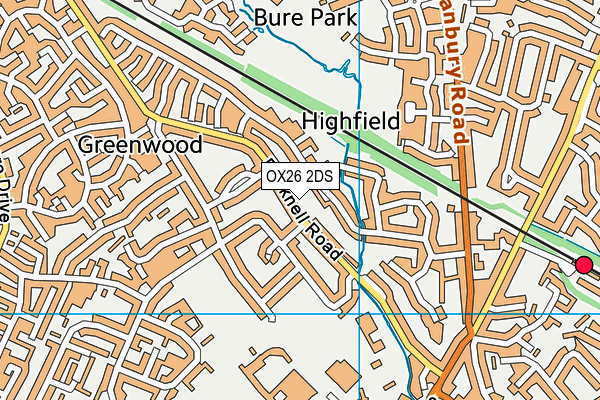 OX26 2DS map - OS VectorMap District (Ordnance Survey)