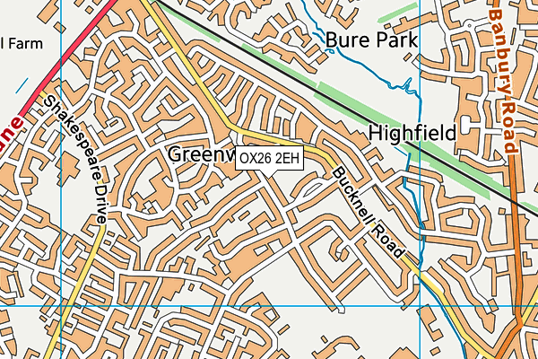 OX26 2EH map - OS VectorMap District (Ordnance Survey)