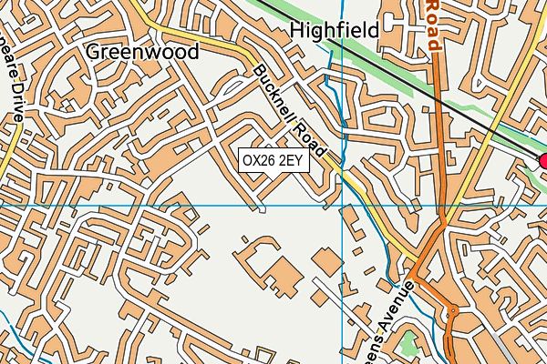 OX26 2EY map - OS VectorMap District (Ordnance Survey)