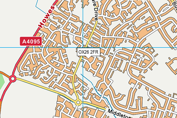 OX26 2FR map - OS VectorMap District (Ordnance Survey)