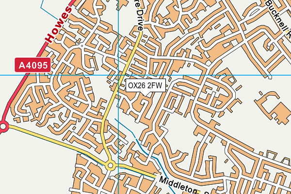 OX26 2FW map - OS VectorMap District (Ordnance Survey)