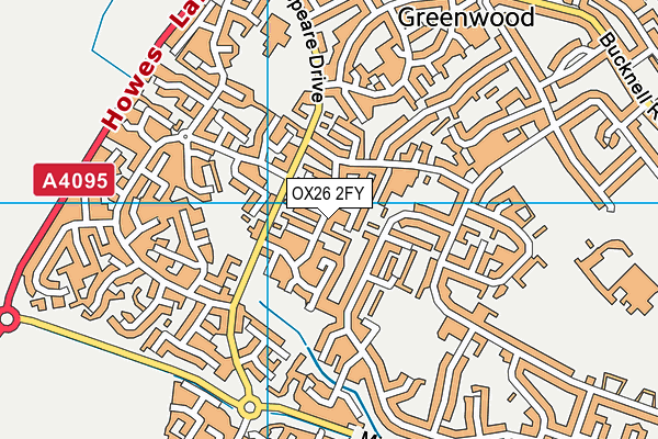 OX26 2FY map - OS VectorMap District (Ordnance Survey)