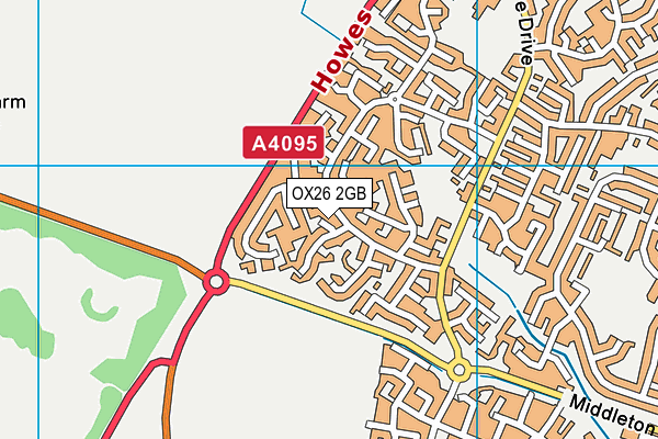 OX26 2GB map - OS VectorMap District (Ordnance Survey)