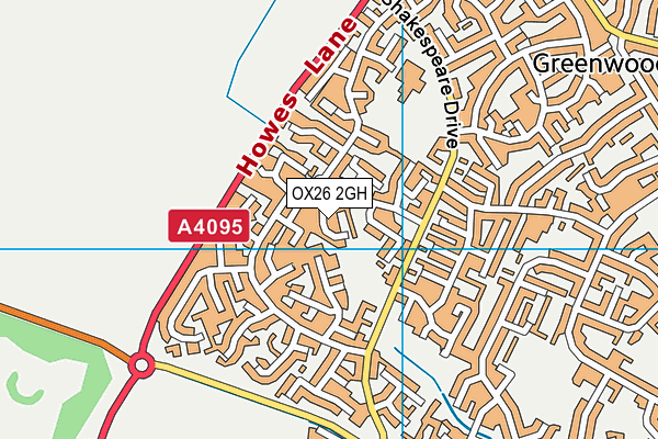 OX26 2GH map - OS VectorMap District (Ordnance Survey)