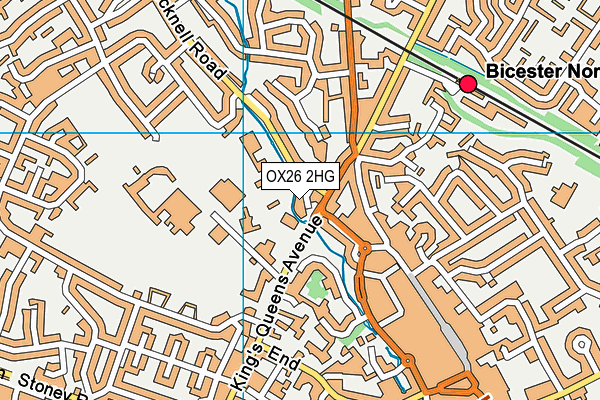 OX26 2HG map - OS VectorMap District (Ordnance Survey)