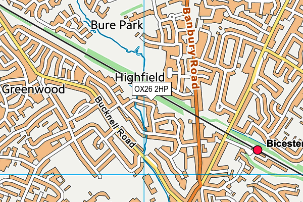 OX26 2HP map - OS VectorMap District (Ordnance Survey)