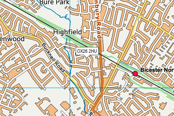 OX26 2HU map - OS VectorMap District (Ordnance Survey)