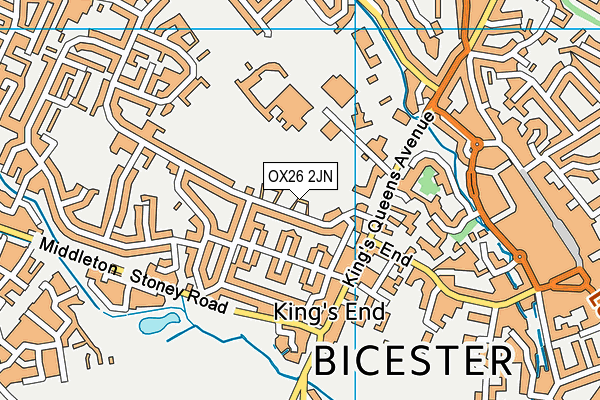 OX26 2JN map - OS VectorMap District (Ordnance Survey)
