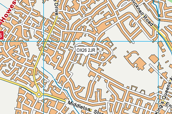 OX26 2JR map - OS VectorMap District (Ordnance Survey)