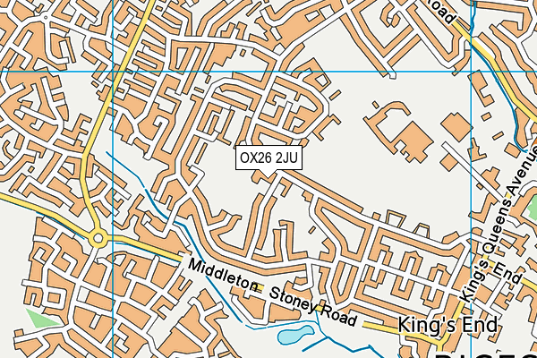 OX26 2JU map - OS VectorMap District (Ordnance Survey)